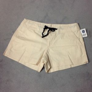 Vintage Y2K NWT Gap Factory Lightweight Drawstring Shorts Beige - Sz Small